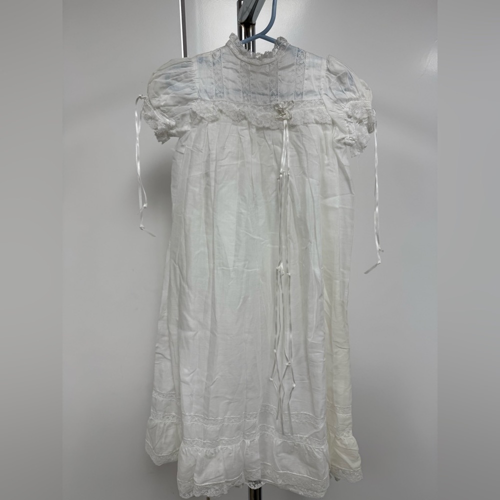 Vintage White Lace Kids Dress